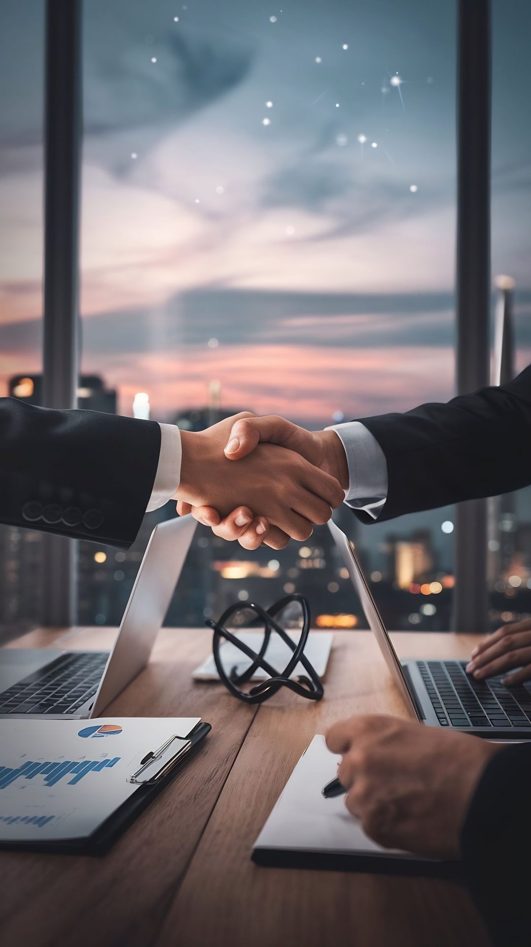 Illustration of two connected organizations, representing ALFA Group's partnership approach